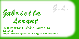 gabriella lerant business card